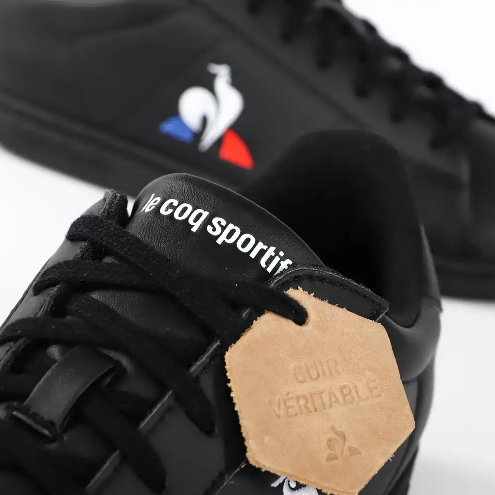 Basket basse homme Le Coq Sportif Courset Noir - ZESHOES Basket basse homme Le Coq Sportif Courset Noir - ZESHOES