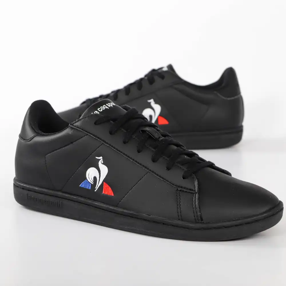 Basket basse homme Le Coq Sportif Courset Noir - ZESHOES Basket basse homme Le Coq Sportif Courset Noir - ZESHOES