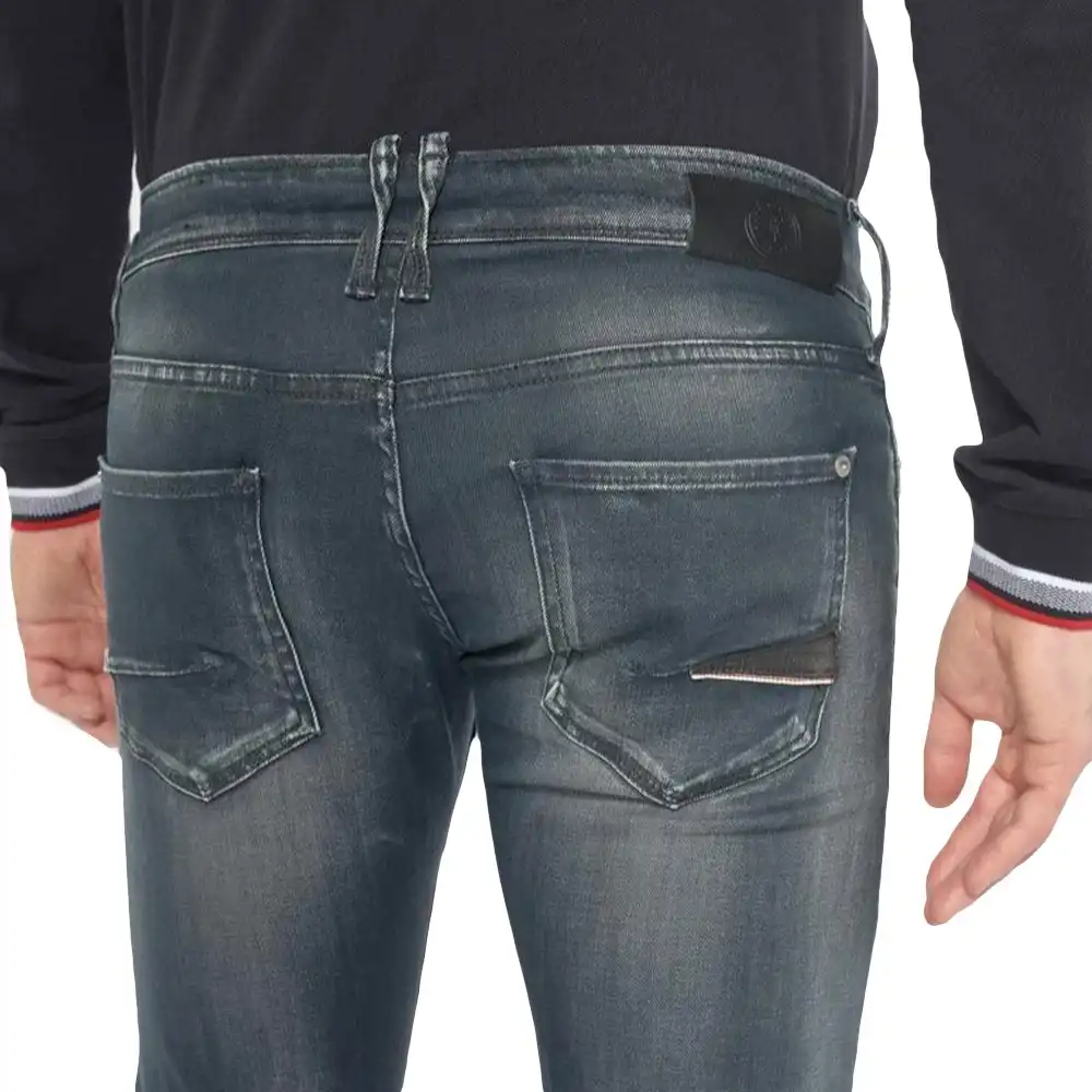 Jeans homme Le Temps Des Cerises Belize 700/11 slim Bleu - ZESHOES