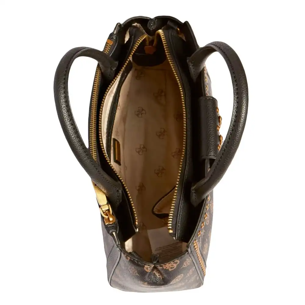 Sac a main femme Guess Logo 4g pivoine Marron - ZESHOES