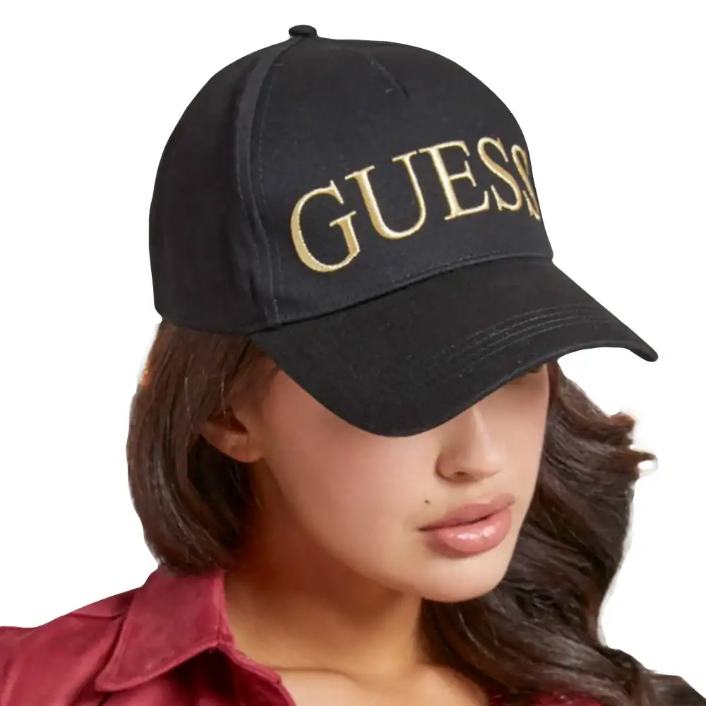 Casquette femme Guess Black & gold Noir - ZESHOES