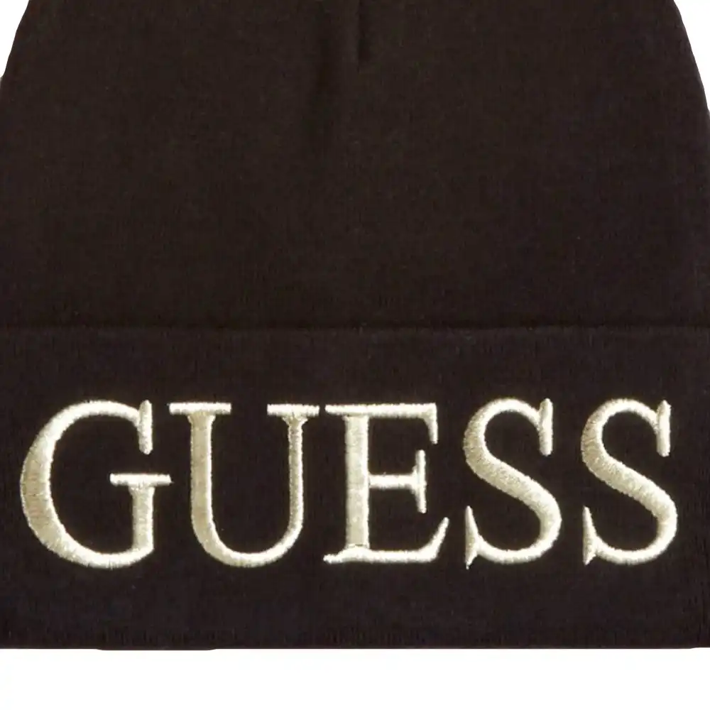 Bonnet femme Guess Classic logo Noir - ZESHOES Bonnet femme Guess Classic logo Noir - ZESHOES