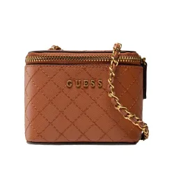 Trousse de toilette femme Guess Classic vanity Marron - ZESHOES