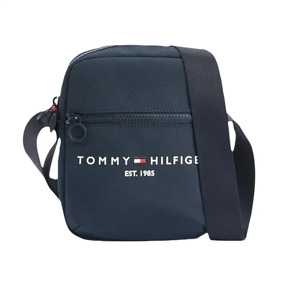 Pochette homme Tommy Jeans Established small reporter bag Bleu - ZESHOES Pochette homme Tommy Jeans Established small reporter bag Bleu - ZESHOES