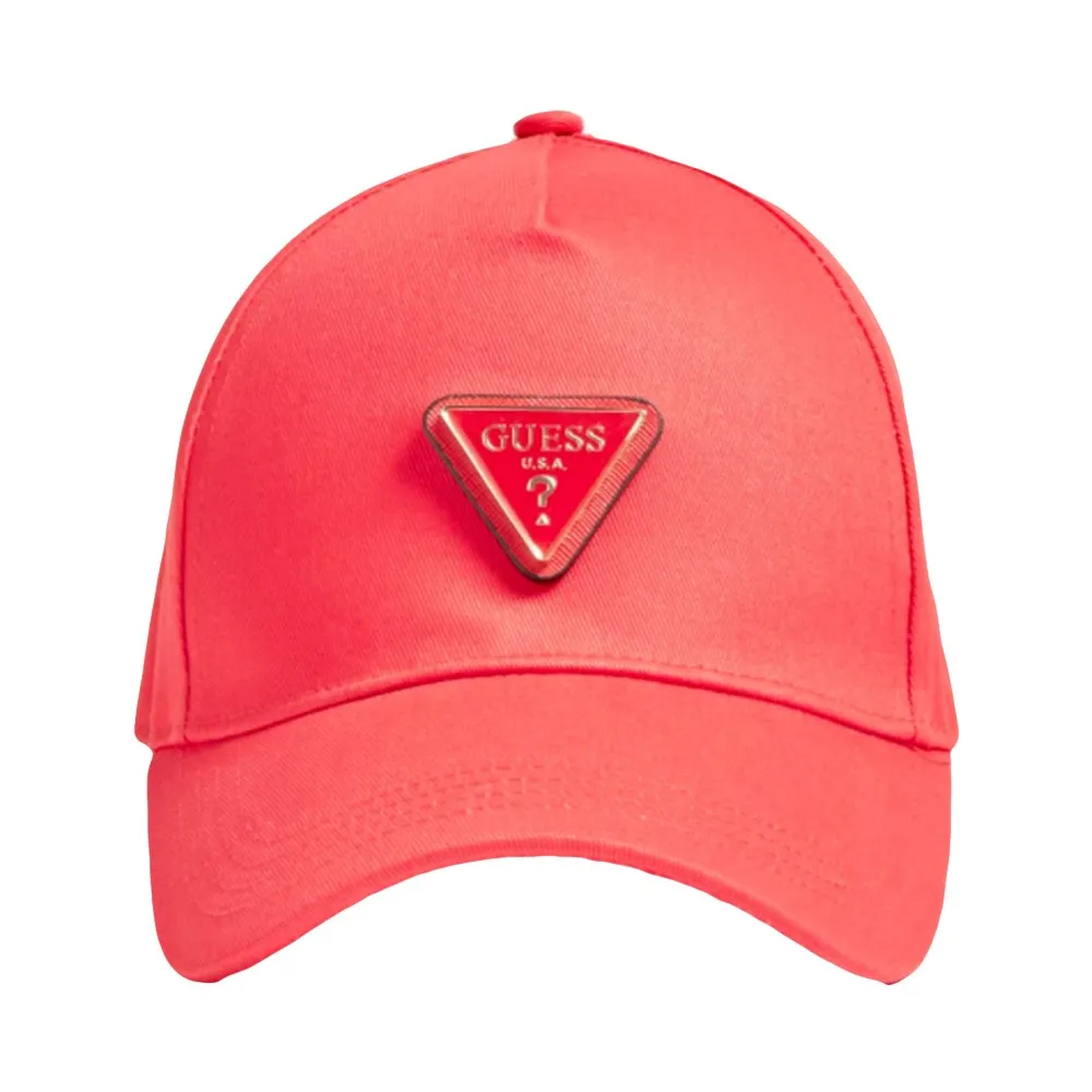 Casquette femme Guess Classic logo triangle Rouge ZESHOES