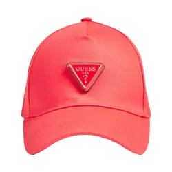 Casquette femme Guess Classic logo triangle Rouge - ZESHOES Casquette femme Guess Classic logo triangle Rouge - ZESHOES