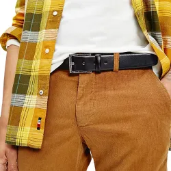 Ceinture homme Tommy Jeans Original flag logo Noir - ZESHOES Ceinture homme Tommy Jeans Original flag logo Noir - ZESHOES