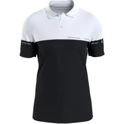 Polo manche courte Calvin Klein b&w original Blanc - ZESHOES