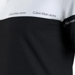 Polo manche courte Calvin Klein b&w original Blanc - ZESHOES