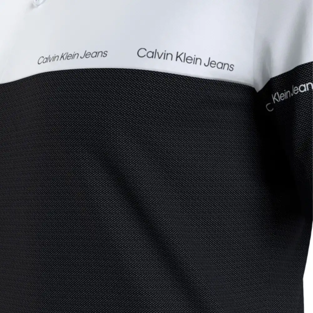 Polo manche courte Calvin Klein b&w original Blanc - ZESHOES