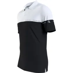Polo manche courte Calvin Klein b&w original Blanc - ZESHOES