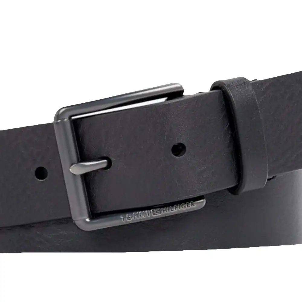 Ceinture homme Tommy Jeans Casual essential roller Noir - ZESHOES Ceinture homme Tommy Jeans Casual essential roller Noir - ZESHOES