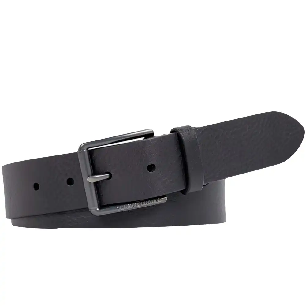 Ceinture homme Tommy Jeans Casual essential roller Noir - ZESHOES