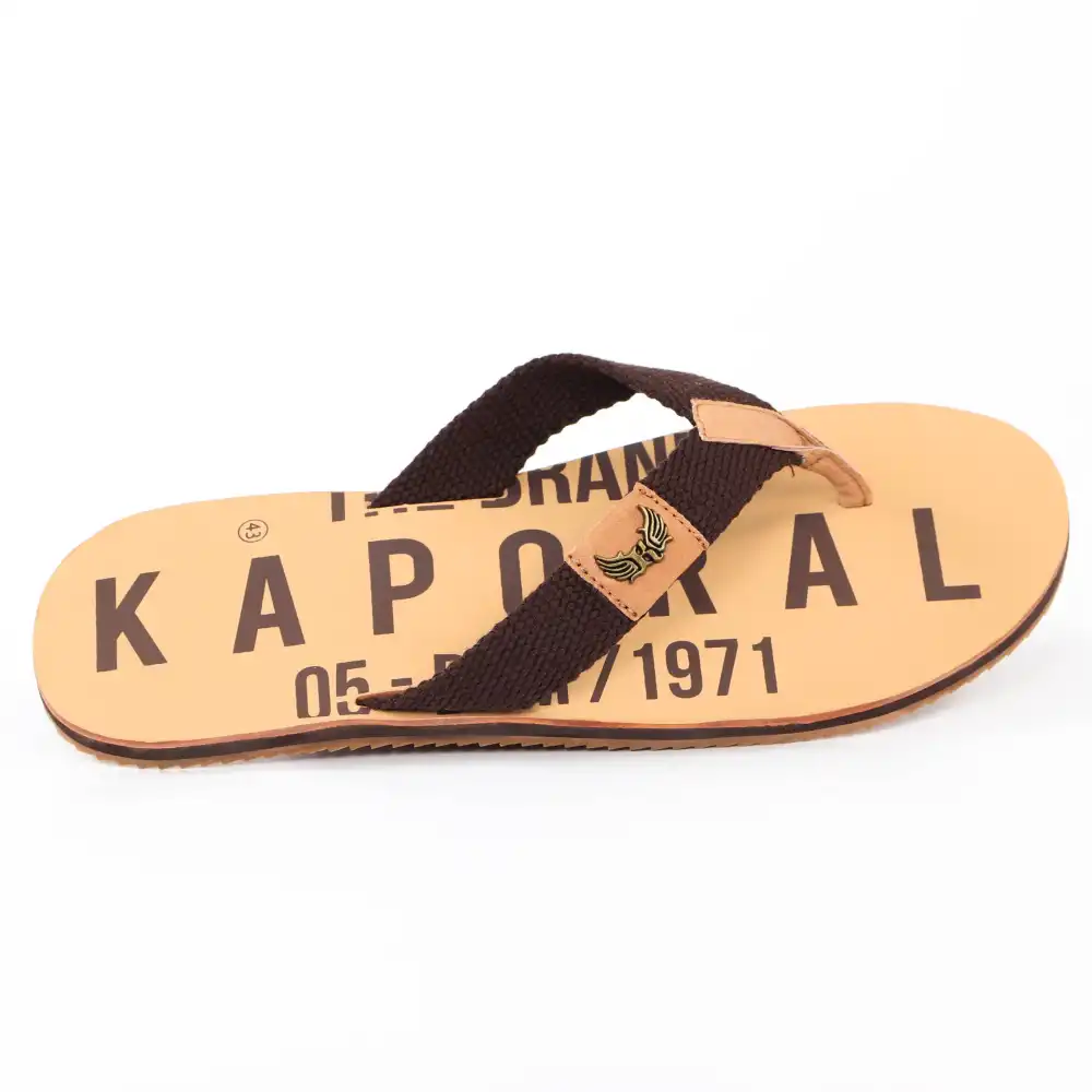 Tong homme Kaporal Hervan Marron - ZESHOES
