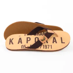 Tong homme Kaporal Hervan Marron - ZESHOES