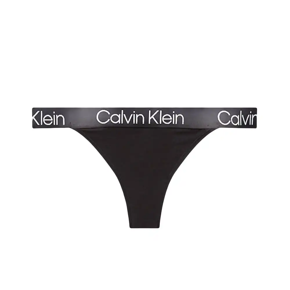 String femme Calvin Klein Modern structure Noir - ZESHOES String femme Calvin Klein Modern structure Noir - ZESHOES