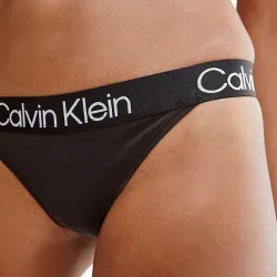 String femme Calvin Klein Modern structure Noir - ZESHOES String femme Calvin Klein Modern structure Noir - ZESHOES