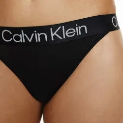 String femme Calvin Klein Modern structure Noir - ZESHOES String femme Calvin Klein Modern structure Noir - ZESHOES
