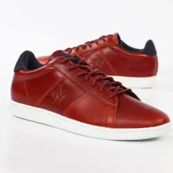 Basket de ville basse homme Le Coq Sportif Mastercourt classic workwear Marro... Basket de ville basse homme Le Coq Sportif Mastercourt classic workwear Marro...