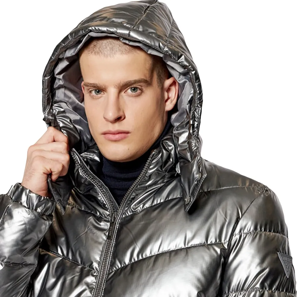 Doudoune homme Guess Classic silver Argent ZESHOES