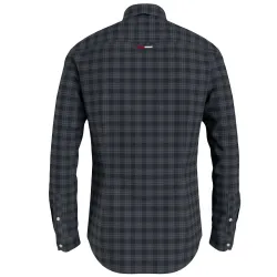 Chemise manches longues homme Tommy Jeans Essential poplin Noir - ZESHOES Chemise manches longues homme Tommy Jeans Essential poplin Noir - ZESHOES