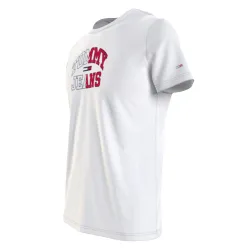T shirt manche courte homme Tommy Jeans Entry collegiate Blanc - ZESHOES T shirt manche courte homme Tommy Jeans Entry collegiate Blanc - ZESHOES