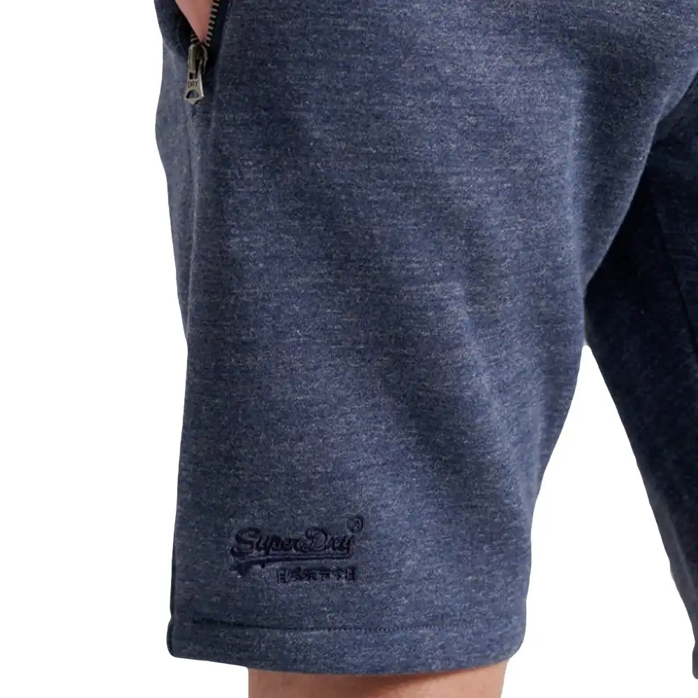 Short homme Superdry Jersey navy Bleu - ZESHOES