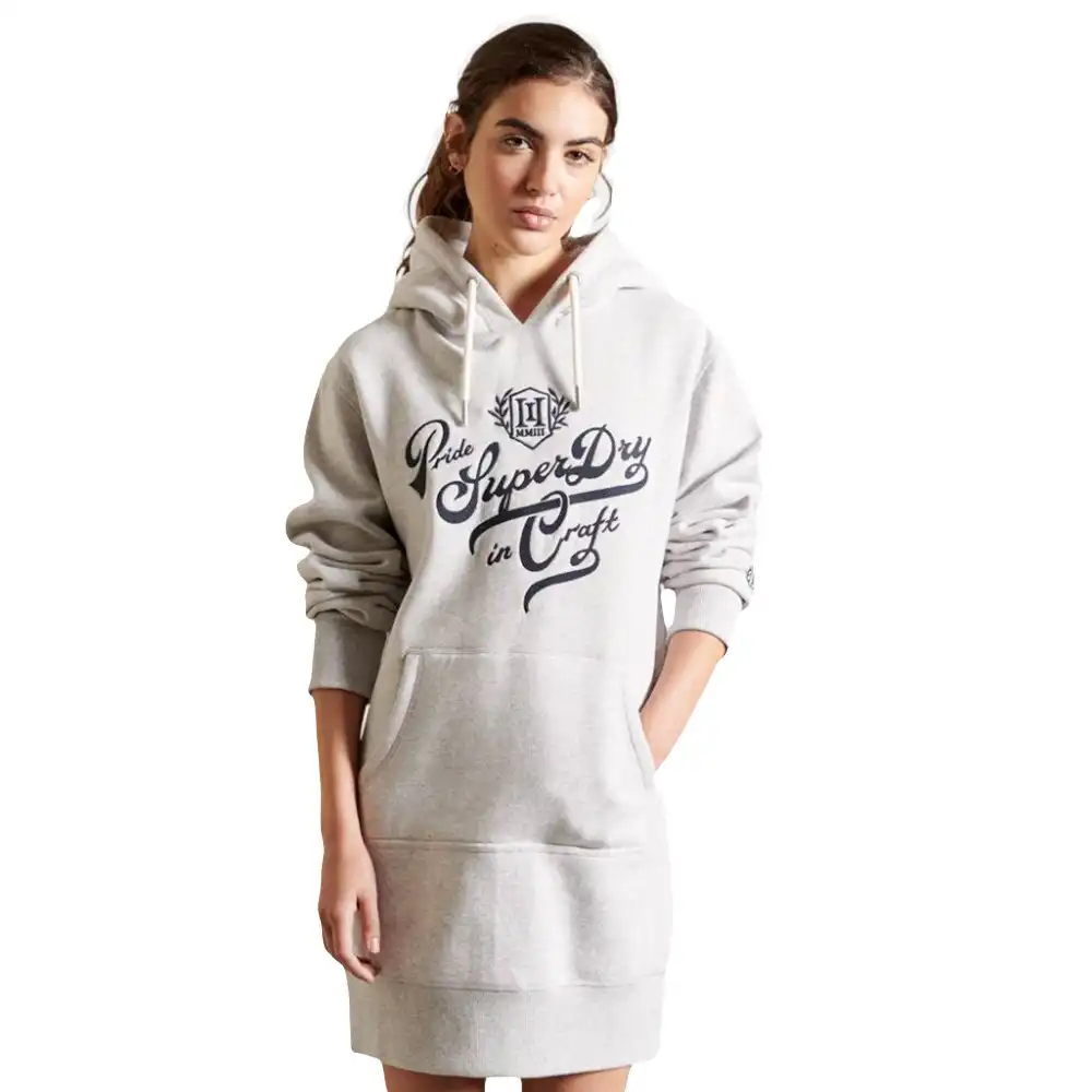 Sweat shirt femme Superdry Robe pulle decontracté style Blanc - ZESHOES