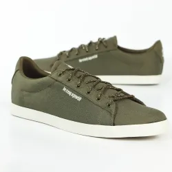 Basket basse homme Le Coq Sportif Agate summer Kaki - ZESHOES Basket basse homme Le Coq Sportif Agate summer Kaki - ZESHOES