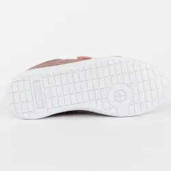 Basket basse fille Lacoste Carnaby evo strap 319 2 Rose - ZESHOES