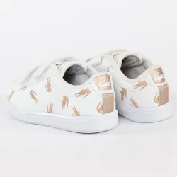 Basket basse garcon Lacoste Carnaby evo strap 419 Blanc - ZESHOES Basket basse garcon Lacoste Carnaby evo strap 419 Blanc - ZESHOES