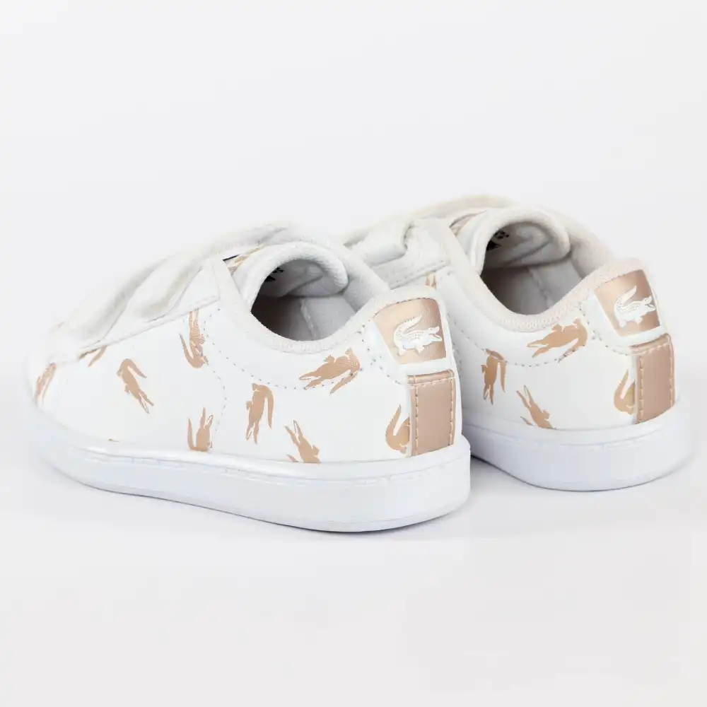 Basket basse garcon Lacoste Carnaby evo strap 419 Blanc - ZESHOES Basket basse garcon Lacoste Carnaby evo strap 419 Blanc - ZESHOES