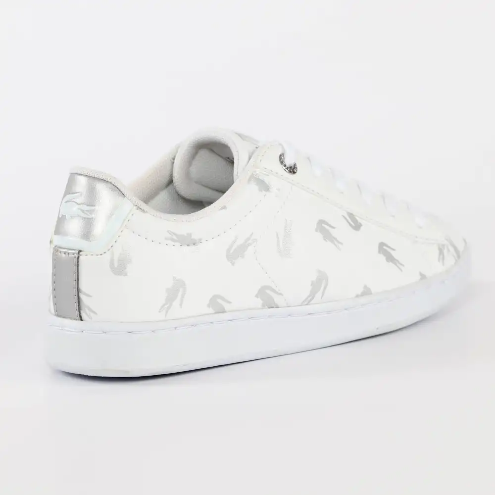 Basket basse garcon Lacoste Carnaby evo 419 Blanc - ZESHOES