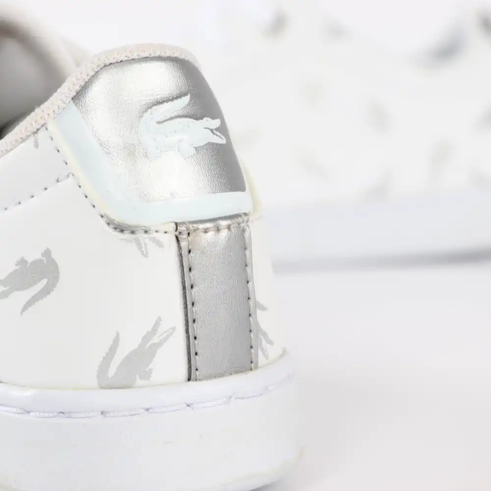 Basket basse garcon Lacoste Carnaby evo 419 Blanc - ZESHOES