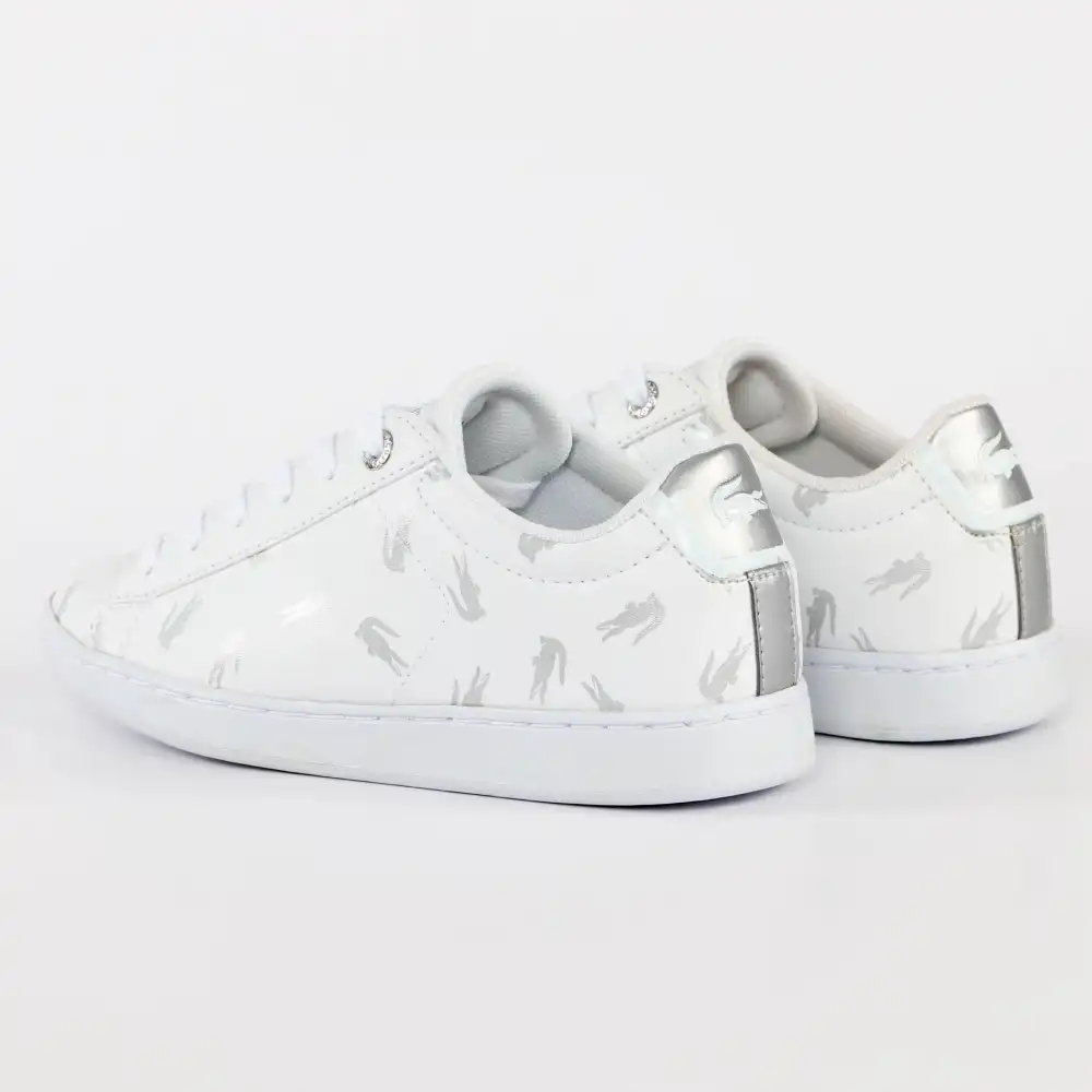 Basket basse garcon Lacoste Carnaby evo 419 Blanc - ZESHOES