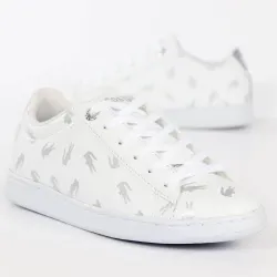Basket basse garcon Lacoste Carnaby evo 419 Blanc - ZESHOES
