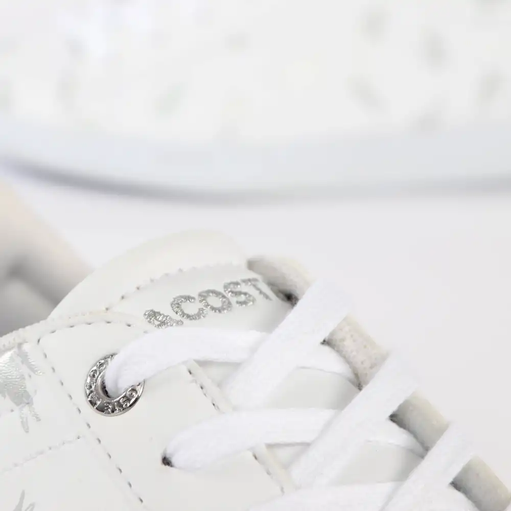 Basket basse garcon Lacoste Carnaby evo 419 Blanc - ZESHOES