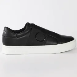 Basket de ville basse femme Calvin Klein Cupsole sillon elastic Noir - ZESHOES Basket de ville basse femme Calvin Klein Cupsole sillon elastic Noir - ZESHOES