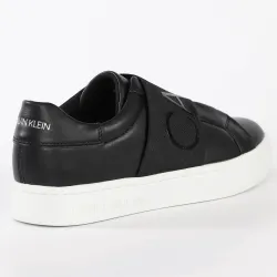 Basket de ville basse femme Calvin Klein Cupsole sillon elastic Noir - ZESHOES Basket de ville basse femme Calvin Klein Cupsole sillon elastic Noir - ZESHOES