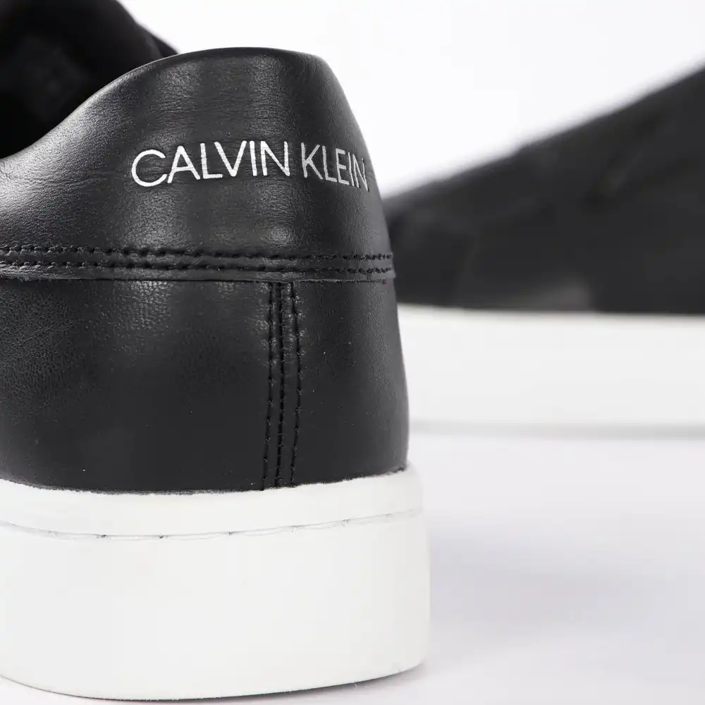 Basket de ville basse femme Calvin Klein Cupsole sillon elastic Noir - ZESHOES Basket de ville basse femme Calvin Klein Cupsole sillon elastic Noir - ZESHOES