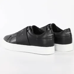 Basket de ville basse femme Calvin Klein Cupsole sillon elastic Noir - ZESHOES Basket de ville basse femme Calvin Klein Cupsole sillon elastic Noir - ZESHOES
