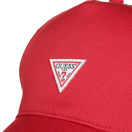 Casquette homme Guess Rouge Classic logo triangle