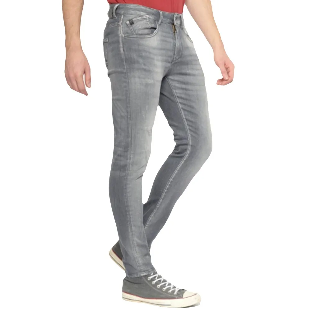 Skinny destroy. Jeans Le Temps Des Cerises Skinny destroy Homme Gris Jean. Authentique Vetement de la marque Le Temps Des Cerises - design streetwear/