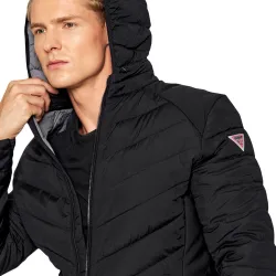 Veste homme Guess Classic logo triangle Noir - ZESHOES