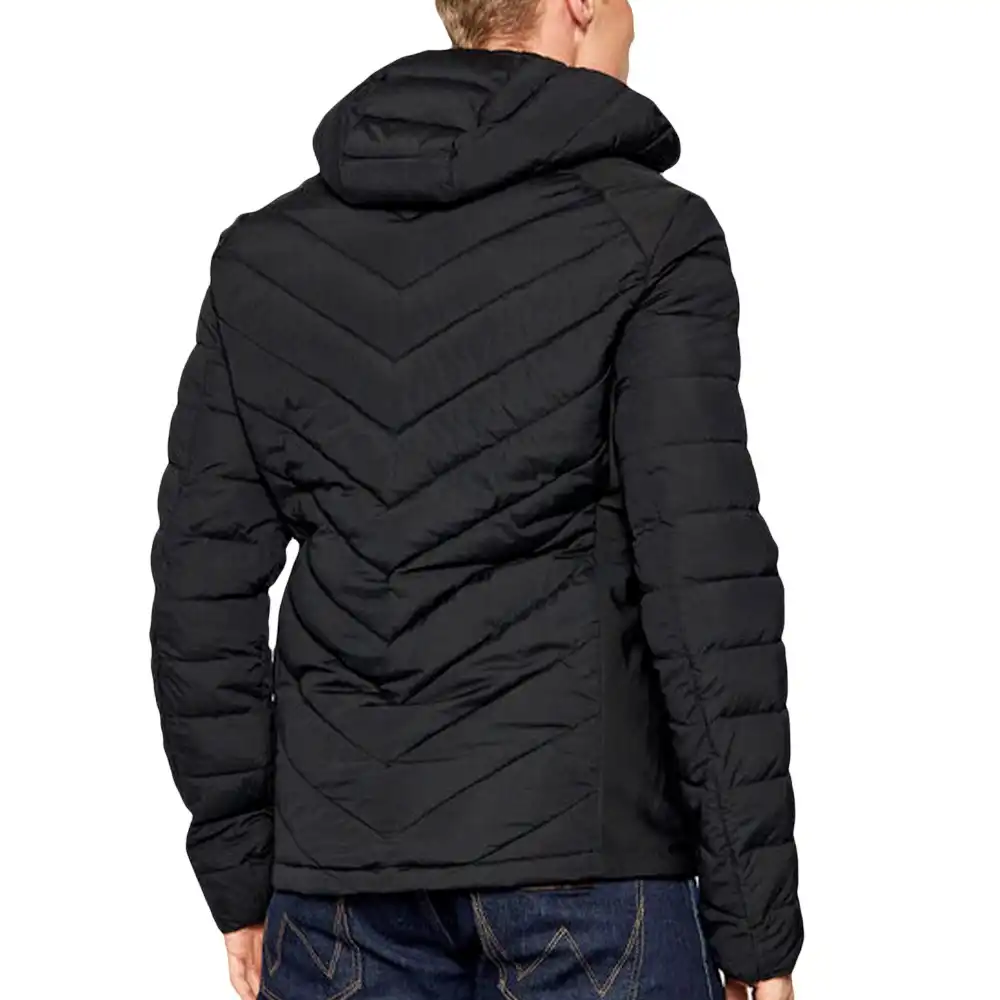 Veste homme Guess Classic logo triangle Noir - ZESHOES