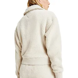 Polaire femme Tommy Jeans Badge boxy Beige - ZESHOES