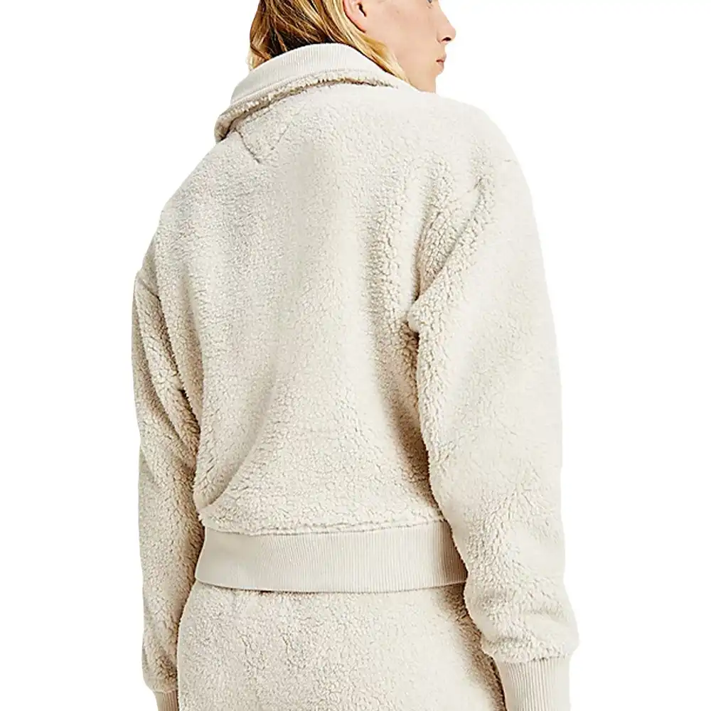 Polaire femme Tommy Jeans Badge boxy Beige - ZESHOES