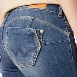 Jeans femme Le Temps Des Cerises Driaw Bleu - ZESHOES Jeans femme Le Temps Des Cerises Driaw Bleu - ZESHOES