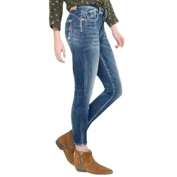 Jeans femme Le Temps Des Cerises classic color Bleu - ZESHOES Jeans femme Le Temps Des Cerises classic color Bleu - ZESHOES