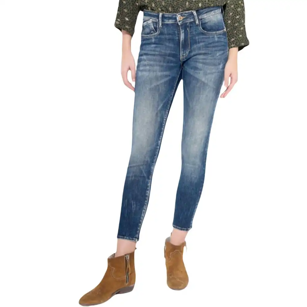 Jeans femme Le Temps Des Cerises classic color Bleu - ZESHOES Jeans femme Le Temps Des Cerises classic color Bleu - ZESHOES